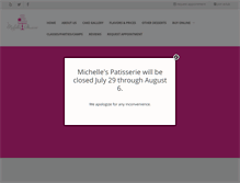 Tablet Screenshot of michellespatisserie.com